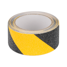 Lipni juosta 0.75x50mm 5m (neslystanti) juoda/geltona (black/yellow) Rebel